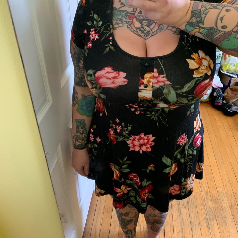 Floral skater dress